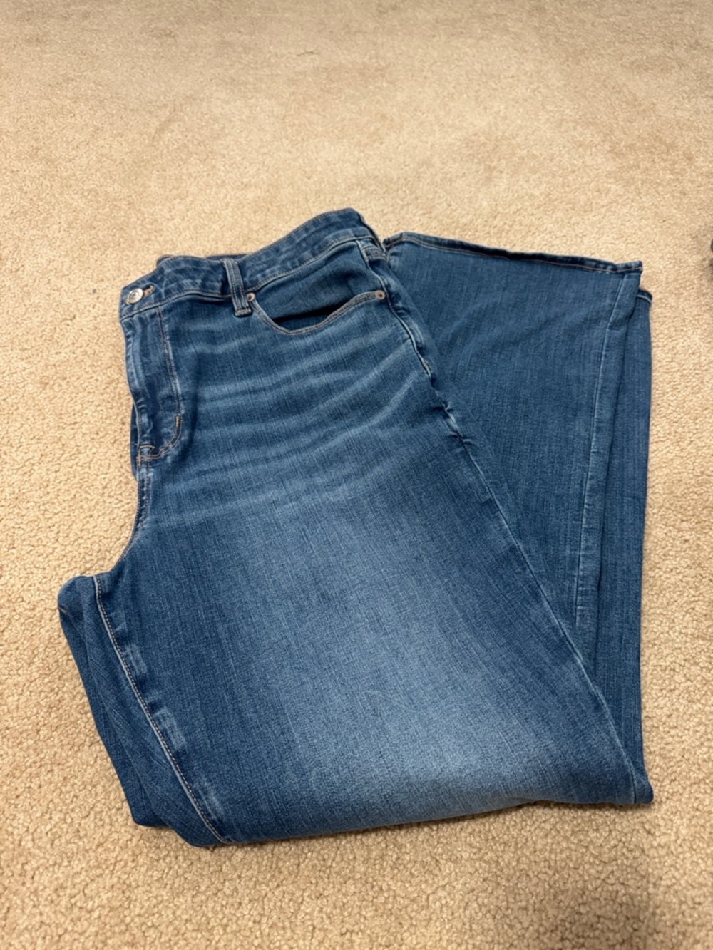 American Eagle High-Rise Skinny Kick Jeans - Dark Blue
